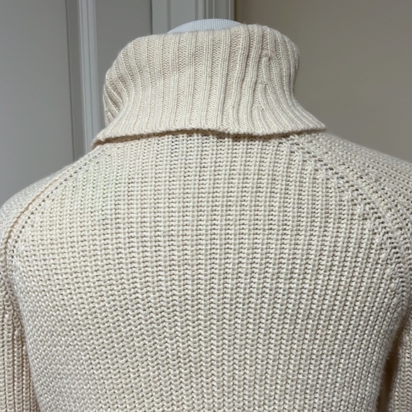 TOBI Biege Criss Cross Turtleneck Sweater - Picture 7 of 9